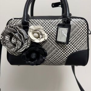 Polo by Ralph Lauren Black and White Satchel